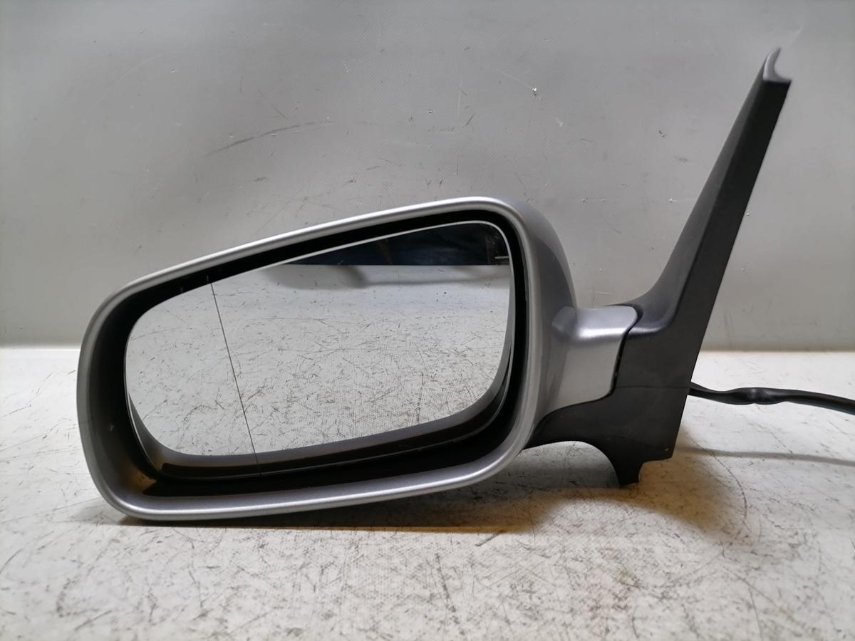 VW Golf 4 original Au&szlig;enspiegel links elektrisch verstellbar beheizt LD7V Silbergrau Bj.2003